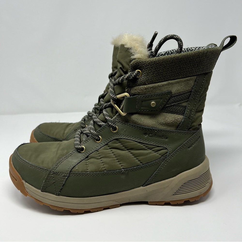 Columbia Meadows Shortly Omni-Heat 3D Waterproof Winter Boot Women Size 8.5